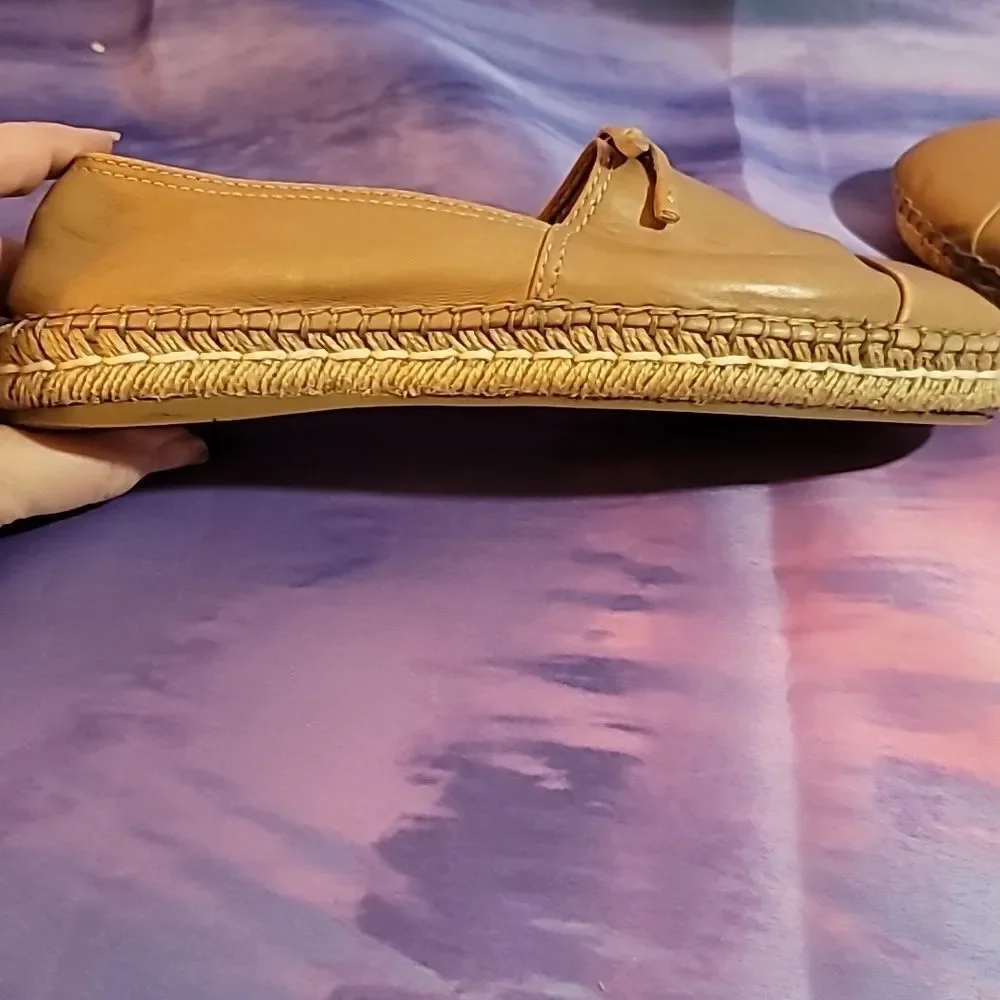 Prada Espadrilles With Bow - Beige Leather Size EU 37.5